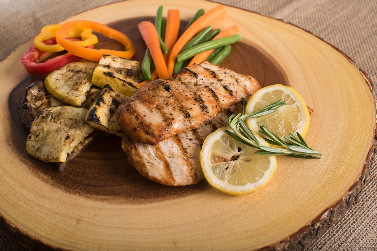High protein foods including eggs, chicken, fish and legumes
